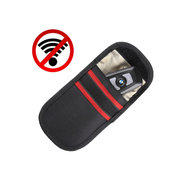 Feuerfest RFID Signalblocking Tasche Feuerfest RFID Kreditkartenhüllen Faraday-Tasche Für Handy Strahlenschutz Tasche Funkschlüssel Abschirmung Auto Blocker Keyless Go Schutz Autoschlüssel 