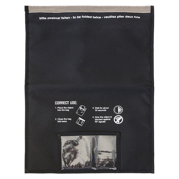 FWR Faraday Bag medium 3.Gen mit Fenster Backside